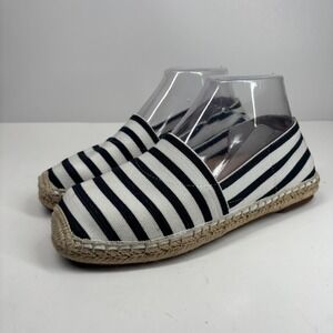 Vionic Valeri Women's US 7 Striped Casual Flats Slip-On Espadrille Comfort Shoes